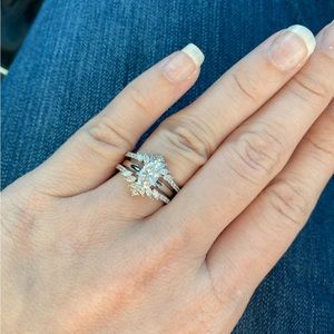 1.03 carat tw natural White gold and Diamond kay jewelers engagement ring